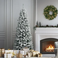 6 ft. Acacia Medium Flocked Tree