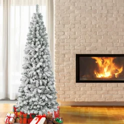 7.5 ft. Acacia Medium Flocked Tree