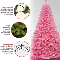7.5 ft. Color Pop Pink Tree