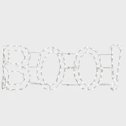 5 ft. Halloween BOO Sign Lighted Sign Decoration with LED Lights