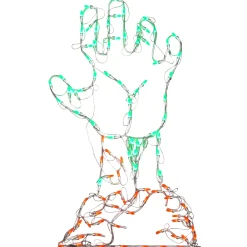 3 ft. Halloween Jack O Lantern Lighted Sign Decoration with LED Lights