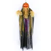 6 ft. Halloween Pre-Lit Sound Activated Animated Hanging Scarecrow with LED Lights