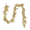 9 ft. HGTV Home Collection Metallic Gold Laurel Garland
