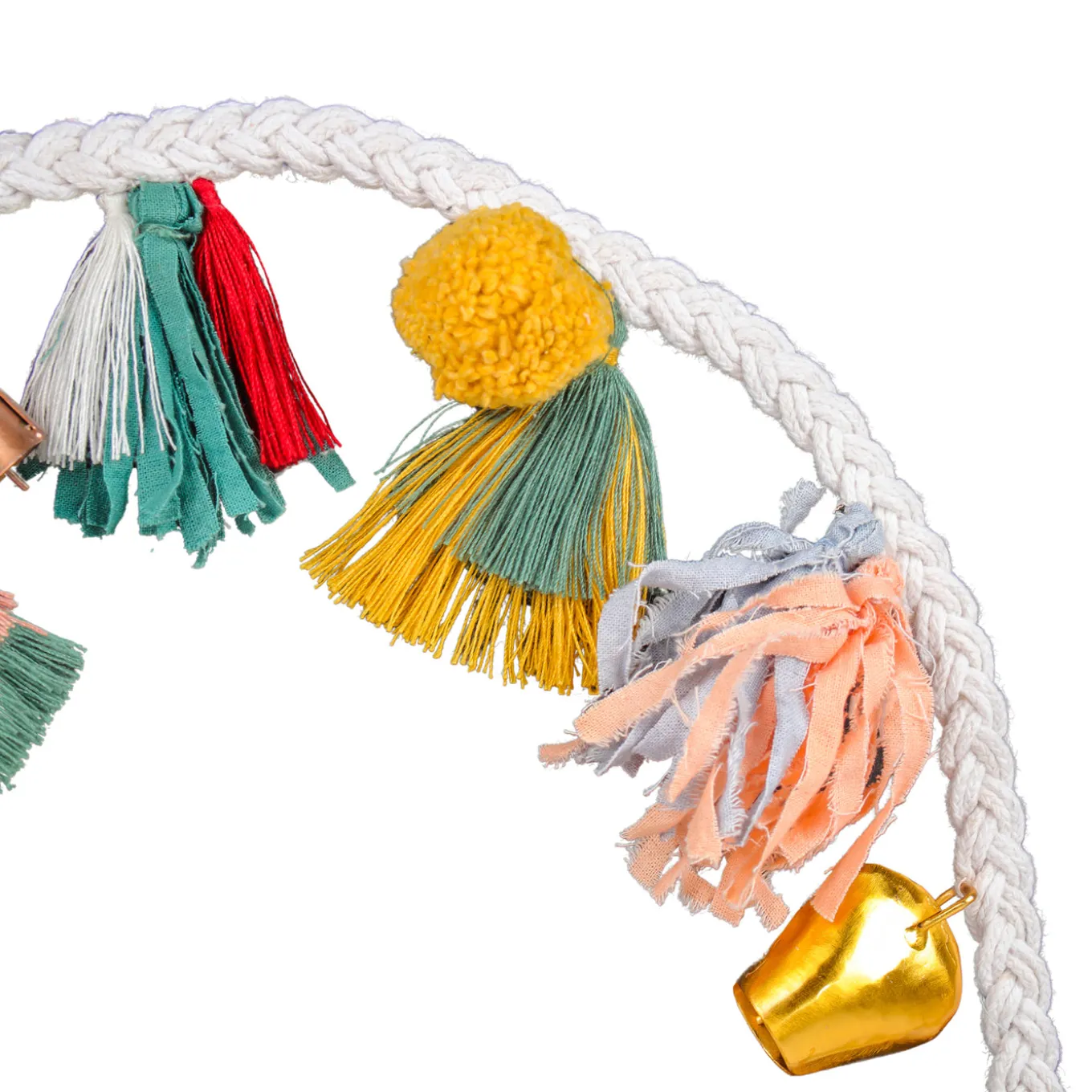 6 ft. HGTV Home Collection Multicolor Boho Garland