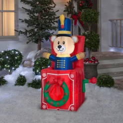 5 ft. Inflatable Jack-In-The-Box with LED Lights