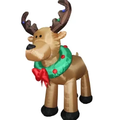 8 ft. Inflatable Reindeer with LED Lights
