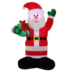 8 ft. Inflatable Santa with Gift with LED Lights
