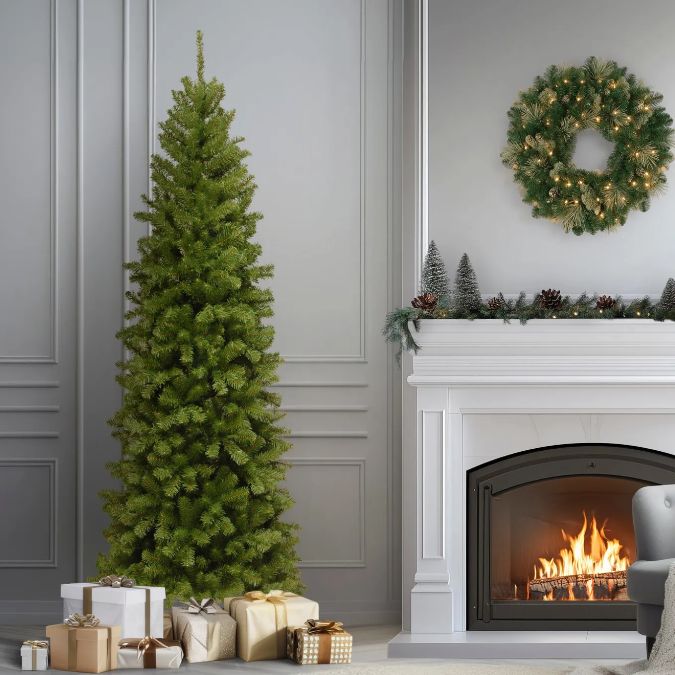 7 ft. North Valley Spruce Pencil Slim Tree