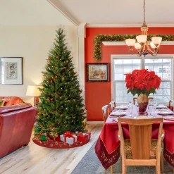 6 ft. Pre-Lit Aspen Spruce Slim Tree with Multicolor Lights