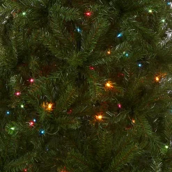 6 ft. Pre-Lit Aspen Spruce Slim Tree with Multicolor Lights