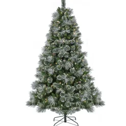 7.5 ft. Pre-Lit Bryson Pine Tree with LED Lights