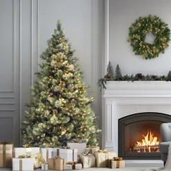 7.5 ft. Pre-Lit Carolina Pine Tree with 750 Clear Lights