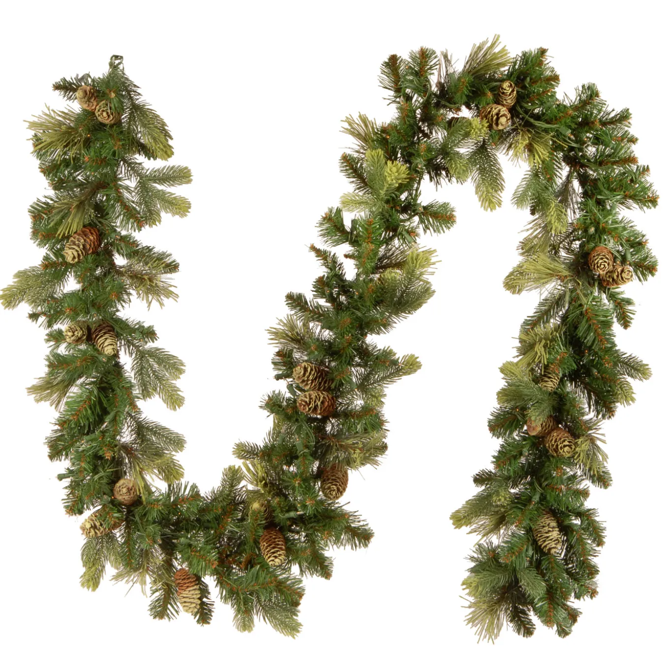 9 ft. Pre-Lit Carolina Pine Garland with Clear Lights
