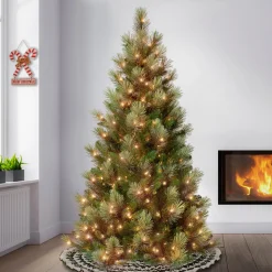 6 ft. Pre-Lit Charleston Pine Slim Tree with Clear Lights