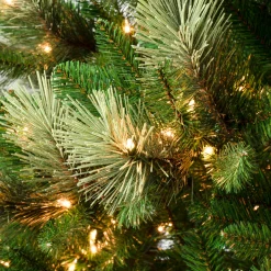 7.5 ft. Pre-Lit Charleston Pine Slim Tree with Clear Lights