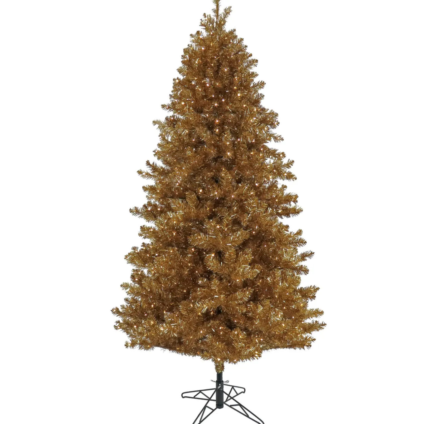 7.5 ft. Pre-Lit Christmas True Gold Metallic Tree