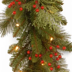 9 ft. Pre-Lit Classical Collection Garland with Clear Lights