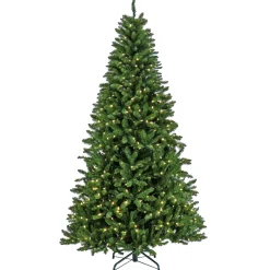 7.5 ft. Pre-Lit Crater Spruce Tree with LED Lights