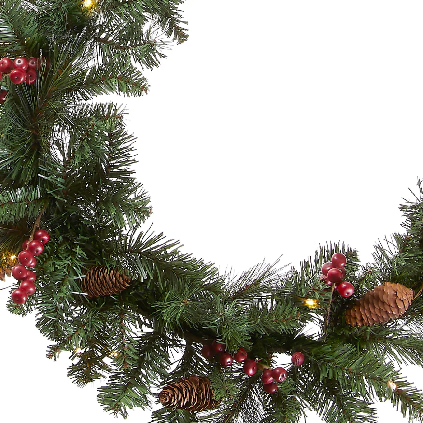 9 ft. Pre-Lit Crestwood Spruce Garland with LED Lights