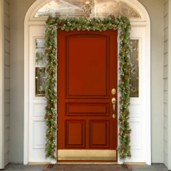 9 ft. Pre-Lit Crestwood Spruce Garland with LED Lights