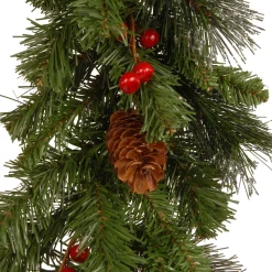 9 ft. Pre-Lit Crestwood Spruce Garland with LED Lights