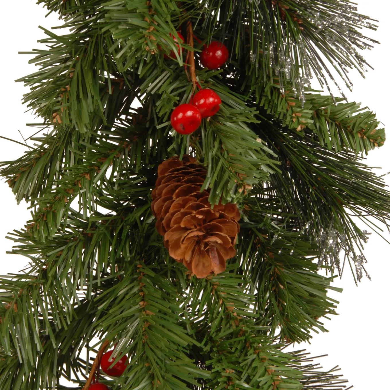 9 ft. Pre-Lit Crestwood Spruce Garland with LED Lights