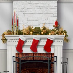 6 ft. Pre-Lit Decorative Collection Elegance Swag with Clear Lights