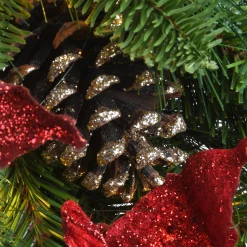 9 ft. Pre-Lit Decorative Collection Garland with Clear Lights