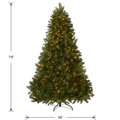7.5 ft. Pre-Lit Downswept Douglas Fir Tree with Dual Color LED Lights