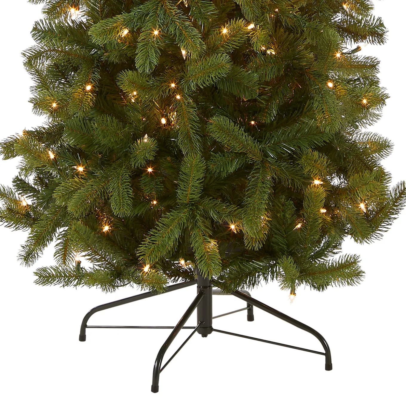 6.5 ft. Pre-Lit Downswept Douglas Fir Pencil Slim Tree with Clear Lights