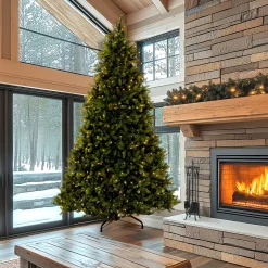 12 ft. Pre-Lit Downswept Douglas Fir Tree with Clear Lights