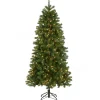 6.5 ft. Pre-Lit Downswept Douglas Fir Slim Tree with Clear Lights