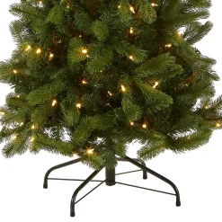 6.5 ft. Pre-Lit Downswept Douglas Fir Pencil Slim Tree with Dual Color LED Lights