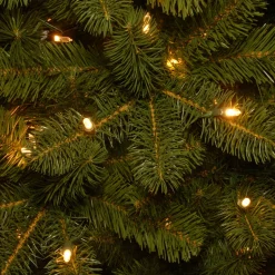 12 ft. Pre-Lit Downswept Douglas Fir Pencil Slim Tree with Dual Color LED Lights