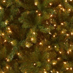 7.5 ft. Pre-Lit Dunhill Fir Slim Tree with Clear Lights
