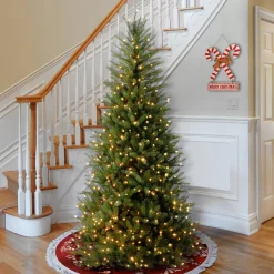 7.5 ft. Pre-Lit Dunhill Fir Slim Tree with Clear Lights
