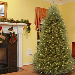 7.5 ft. Pre-Lit Dunhill Fir Tree with PowerConnect Dual Color LED Lights