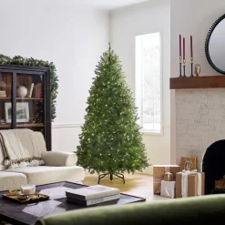 7 ft. Pre-Lit Dunhill Fir Tree with PowerConnect Dual Color LED Lights