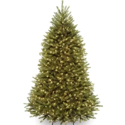 7 ft. Pre-Lit Dunhill Fir Tree with PowerConnect Dual Color LED Lights