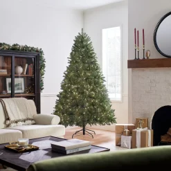 7.5 ft. Pre-Lit Dunhill Fir Tree with PowerConnect Clear Lights