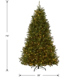 7.5 ft. Pre-Lit Dunhill Fir Tree with Dual Color LED Lights