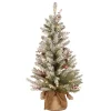 3 ft. Pre-Lit Dunhill Fir Tree with Warm White LED Lights