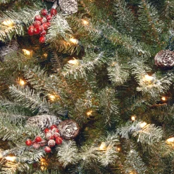 3 ft. Pre-Lit Dunhill Fir Tree with Warm White LED Lights