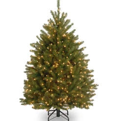 4 ft. Pre-Lit Dunhill Fir Tree with Clear Lights