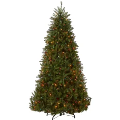 6.5 ft. Pre-Lit Dunhill Fir Tree with Multicolor Lights