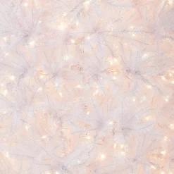 9 ft. Pre-Lit Dunhill Fir White Tree with Clear Lights