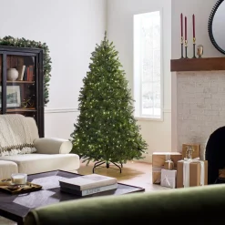 6.5 ft. Pre-Lit Dunhill Fir with PowerConnect Dual Color LED Lights