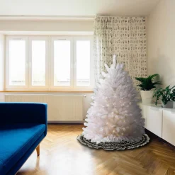 4.5 ft. Pre-Lit Dunhill White Fir Tree with Clear Lights