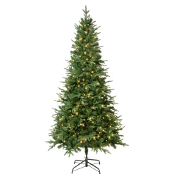 7.5 ft. Pre-Lit Duxbury Mix Feel Real Tree with Warm White LED Lights