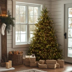 6.5 ft. Pre-Lit Fraser Grande Tree with Clear Lights